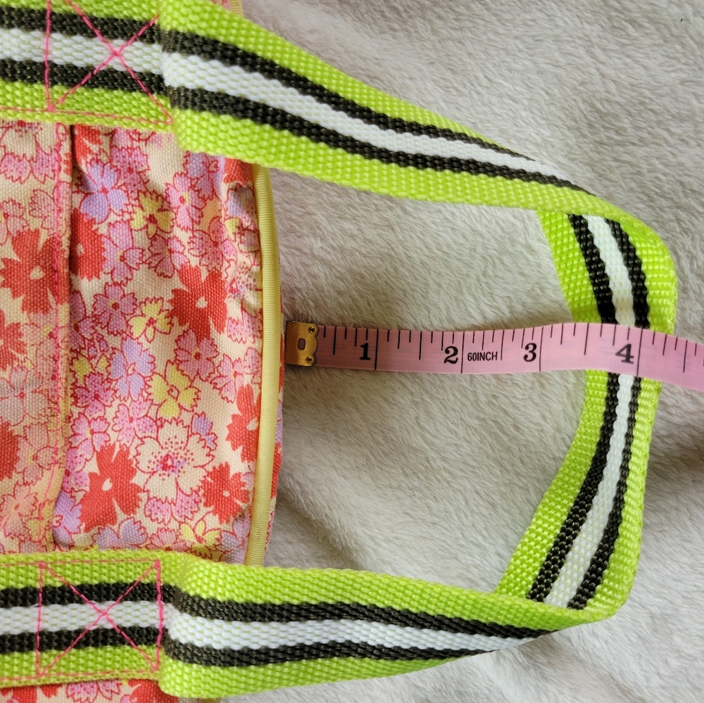 Old Navy | Cute Pink/Multicolor Floral Small Canvas Hand Bag (OS) - Picture 10 of 14